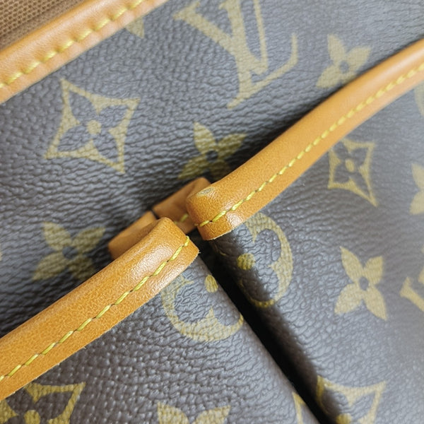 SATCHEL Monogram Coated Canvas Brown