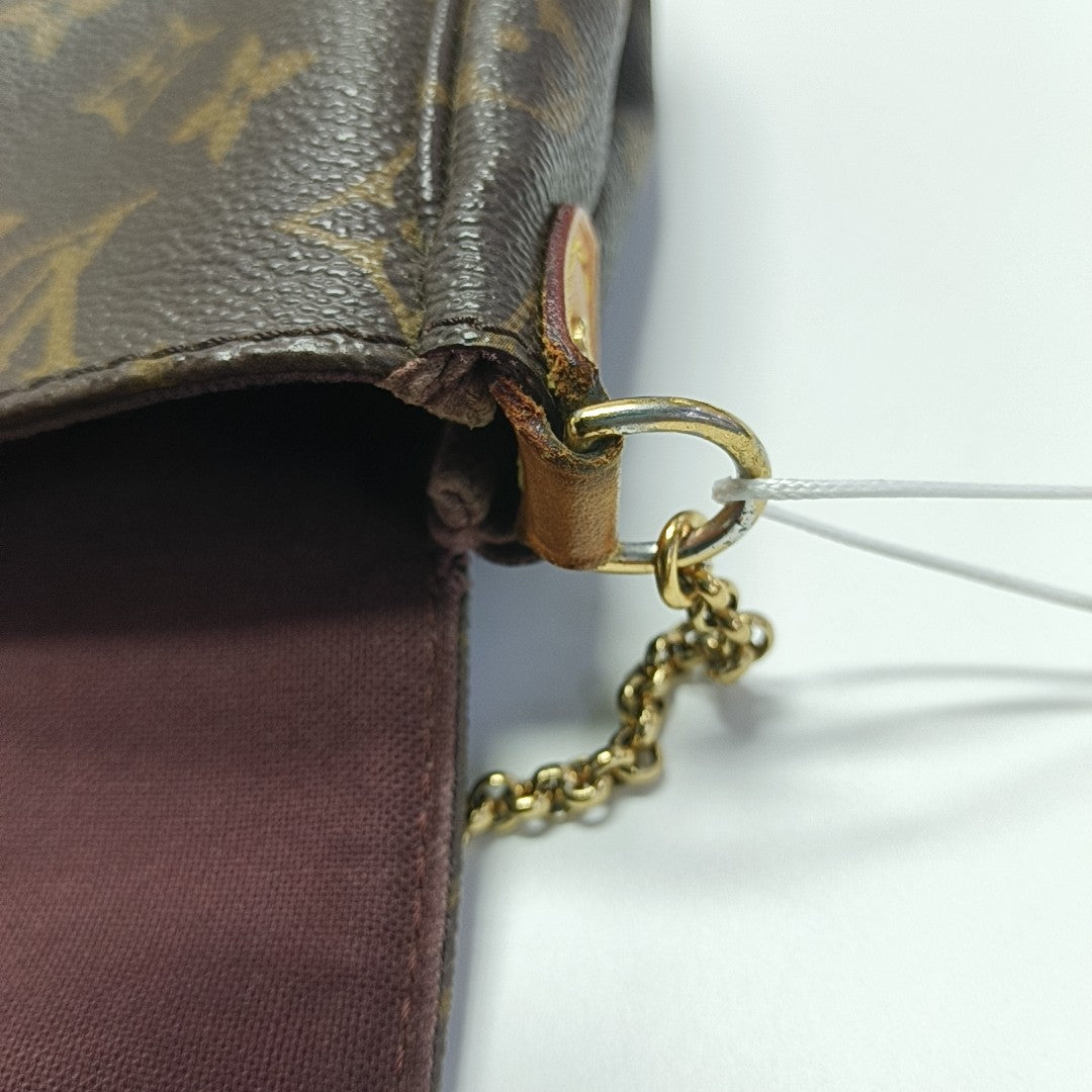 FAVORITE PM Monogram Coated Canvas Brown