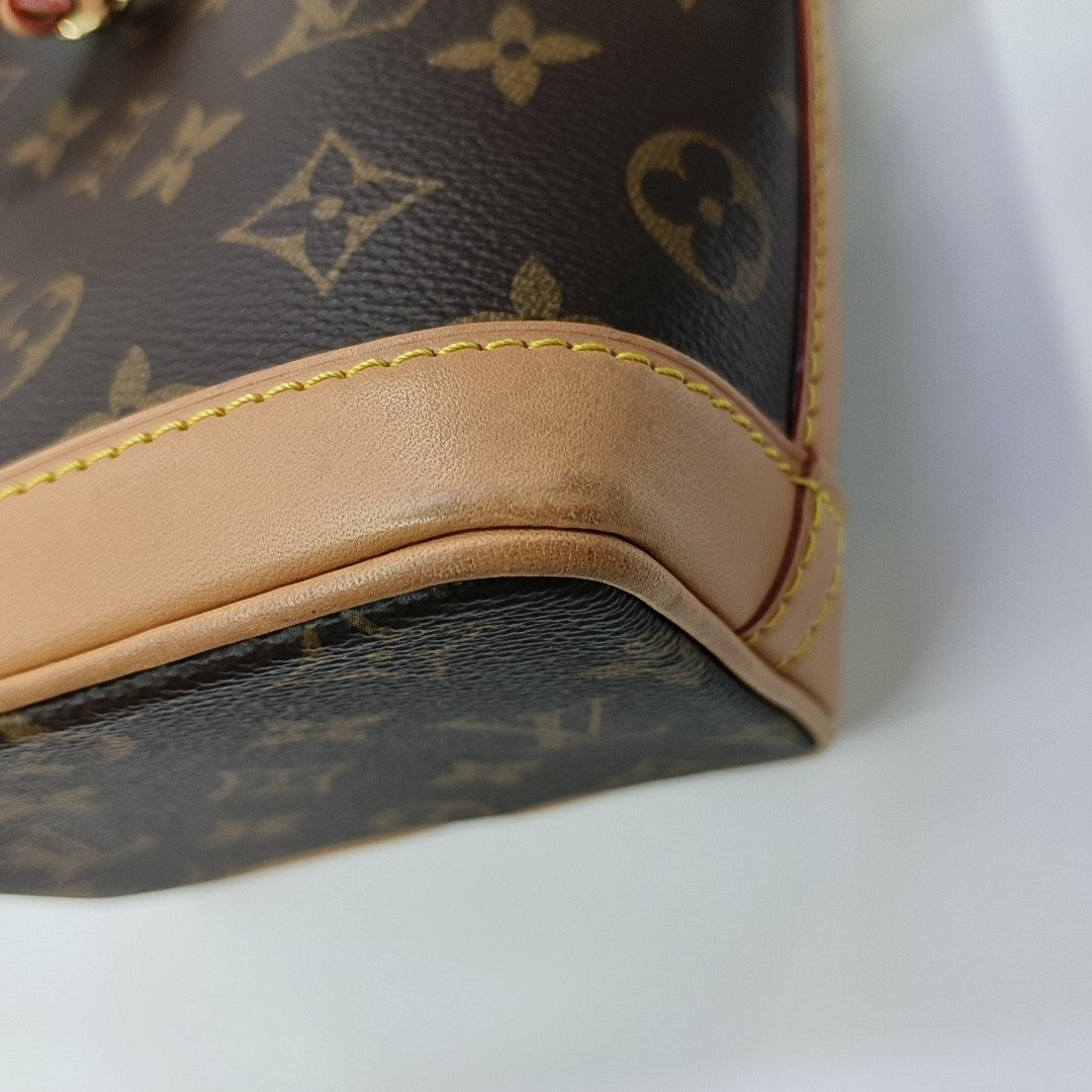 NOÉ Nano Monogram Coated Canvas Brown
