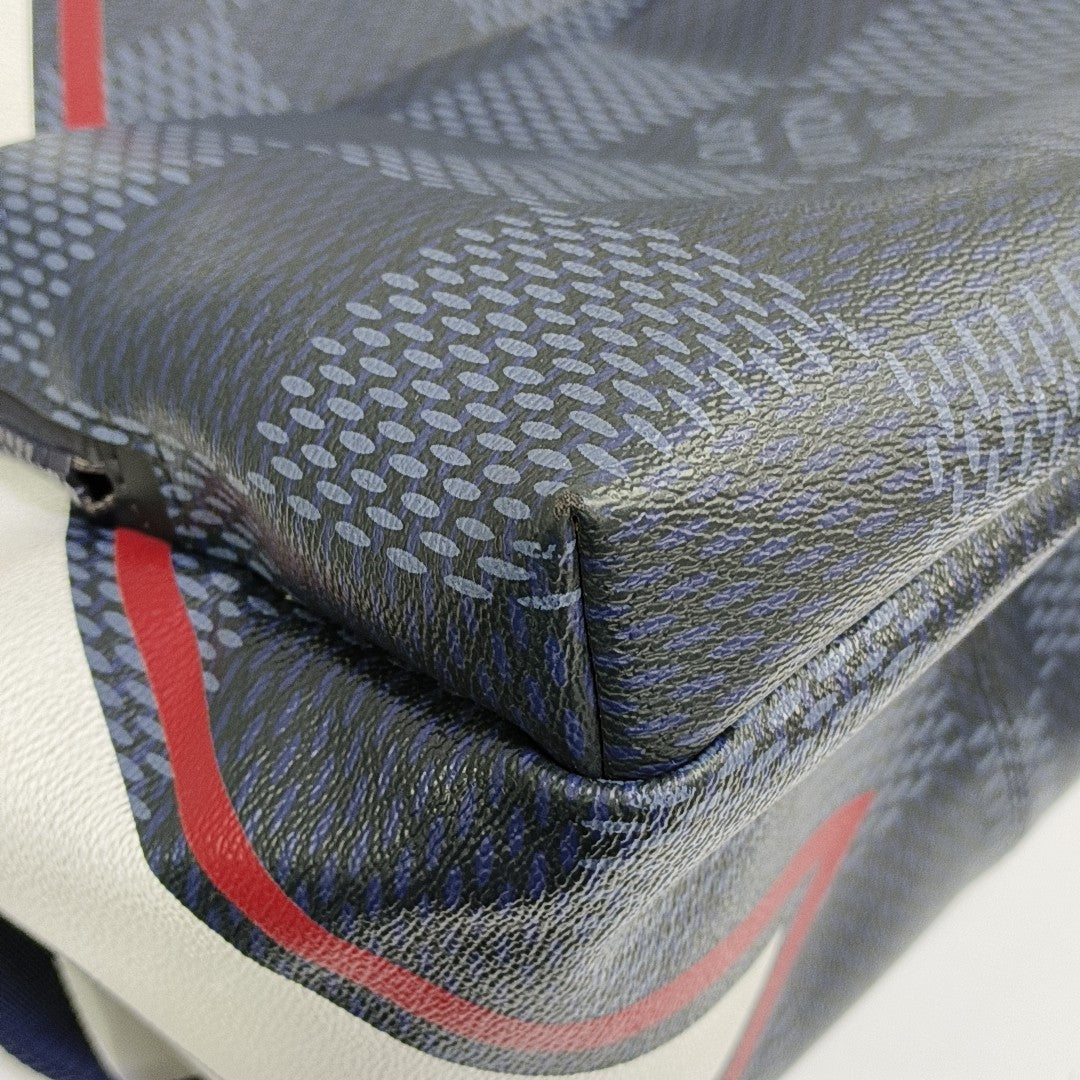 APOLLO Damier Coated Canvas Blue