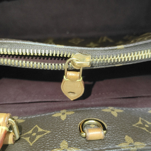 MONTAIGNE BB Monogram Coated Canvas Brown