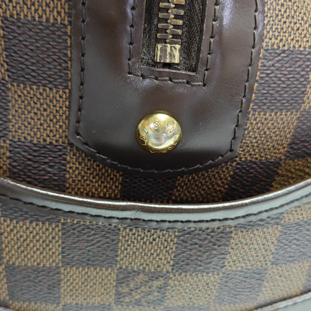 BERKELEY Damier Ebene Coated Canvas Brown
