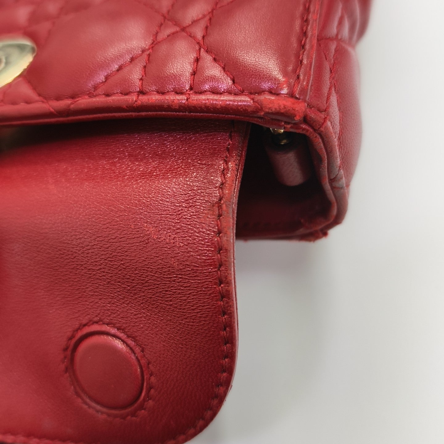 Lady D-Joy Medium Cannage Lambskin Multicolor