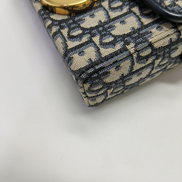 30 Montaigne Mini Oblique Canvas Blue