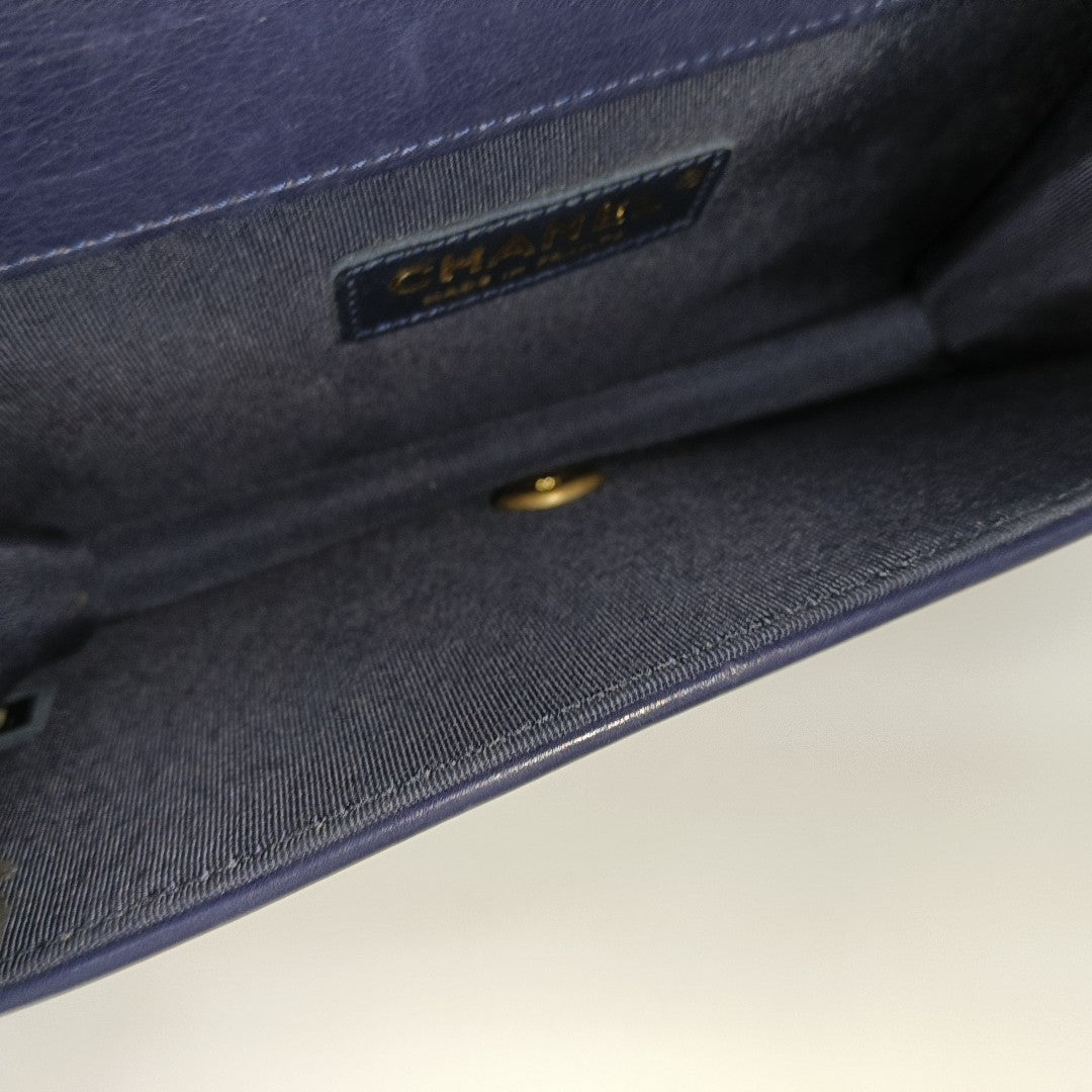 Quilted Calfskin Blue