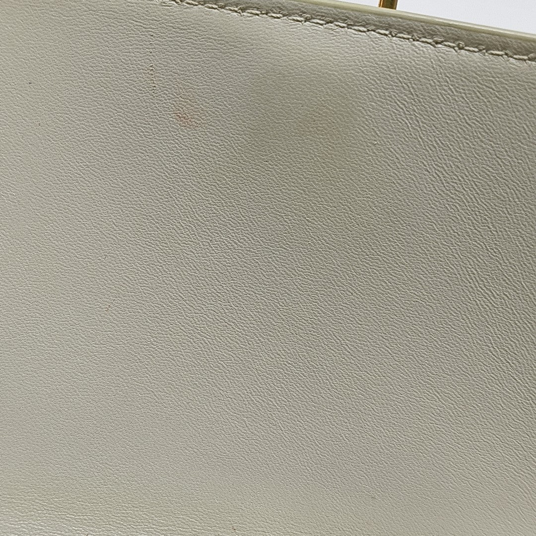 LE CARRÉ Small Calfskin White