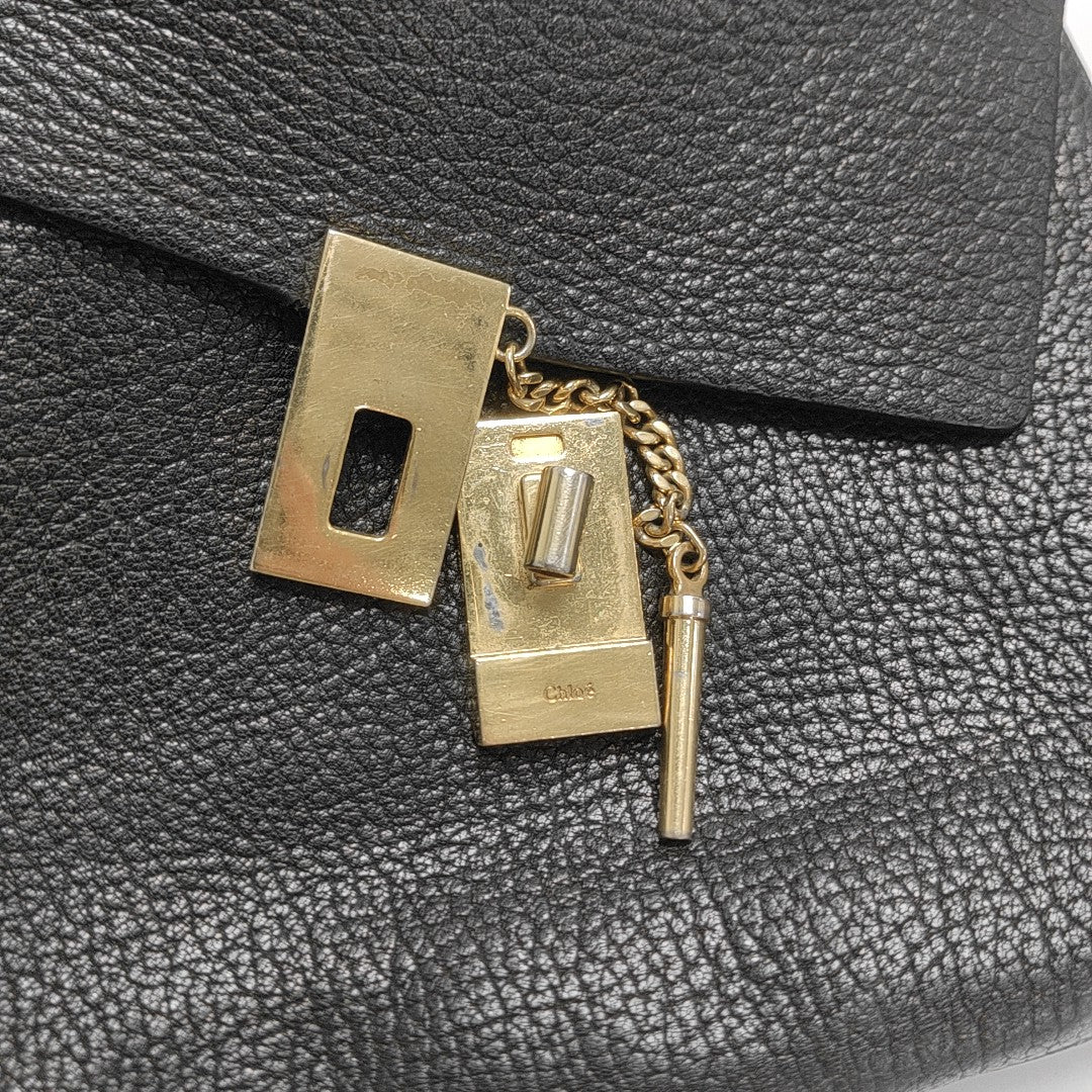Drew Medium Calfskin Black
