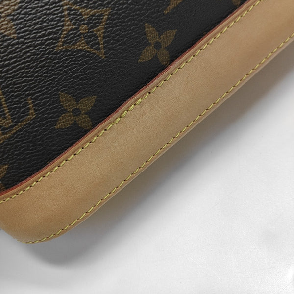 ALMA BB Monogram Coated Canvas Brown
