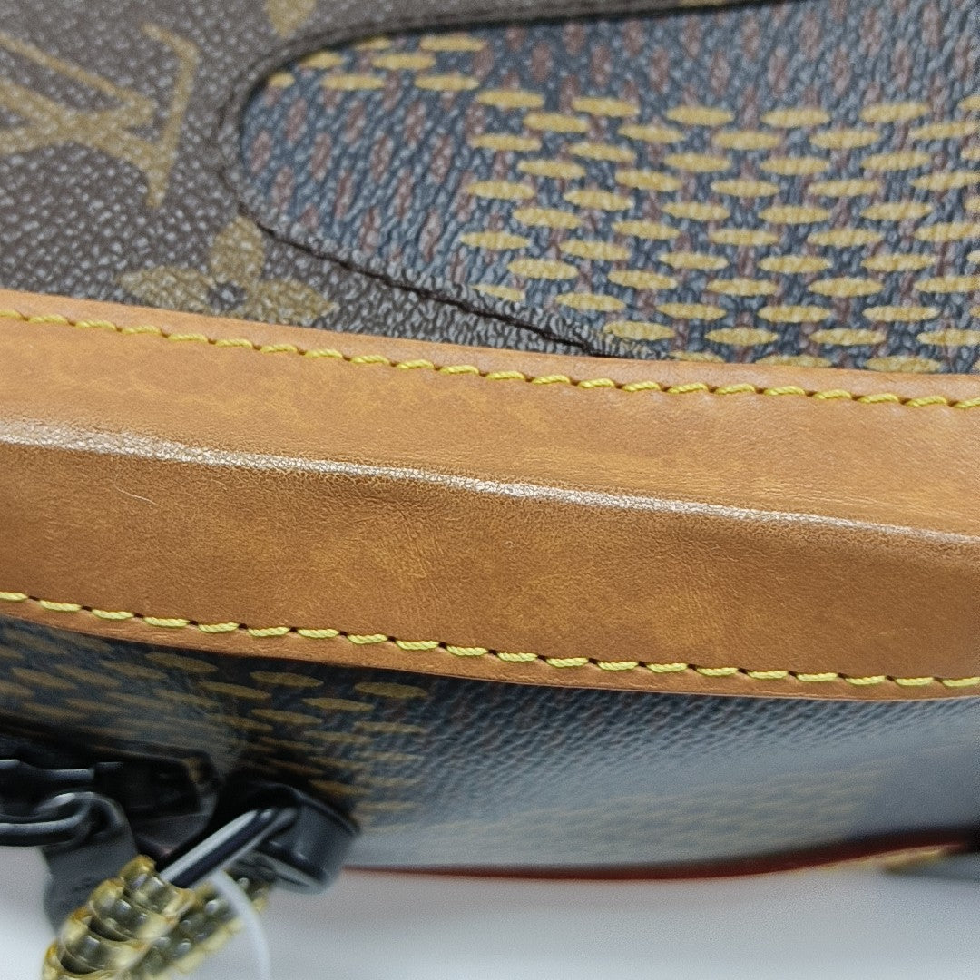 SOFT TRUNK Damier Ebene Coated Canvas Brown