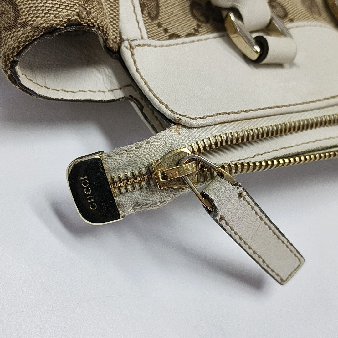 Monogram Canvas Tote Bag Brown
