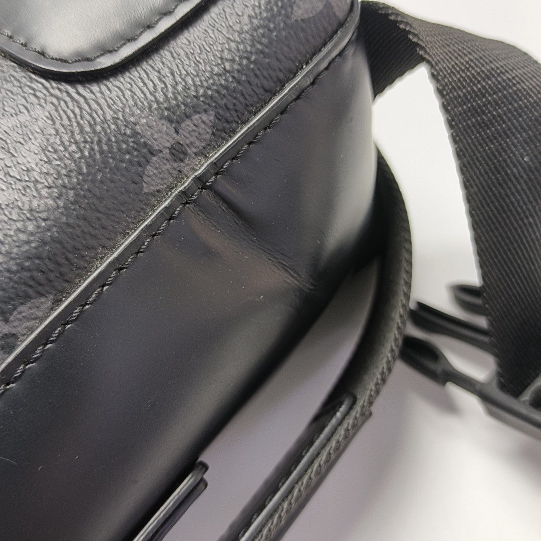 VOYAGER PM Monogram Coated Canvas Black