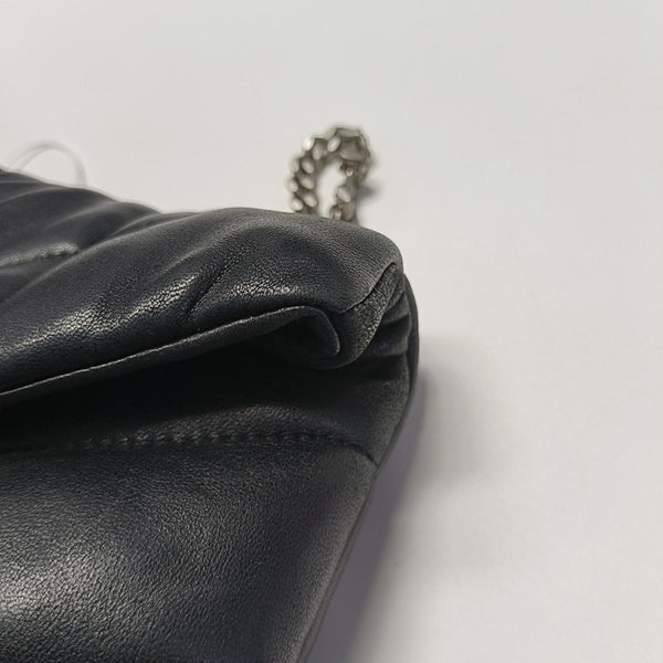 PUFFER Mini Chevron Lambskin Black
