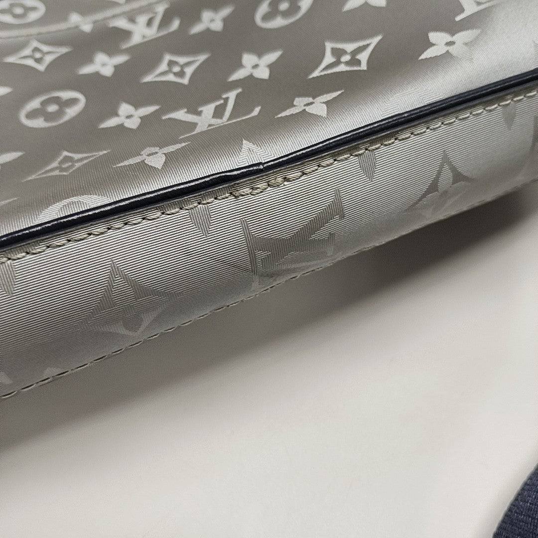 ALPHA Monogram Coated Canvas Silver