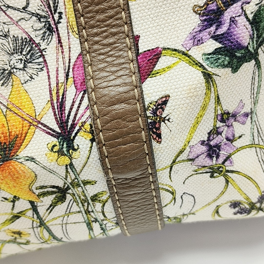 Canvas Shoulder Bag Beige