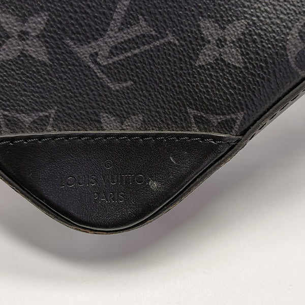 TRIO Monogram Coated Canvas Gray