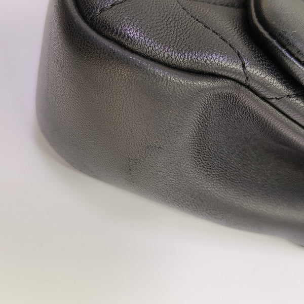 IN THE LOOP Small Quilted Lambskin Black