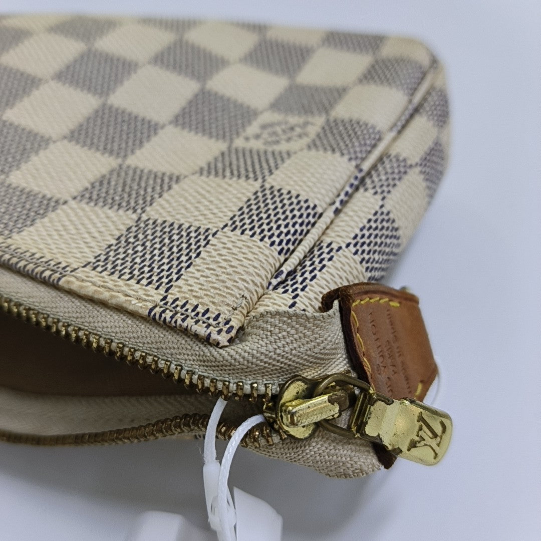 ACCESSOIRES GM Damier Azur Coated Canvas White