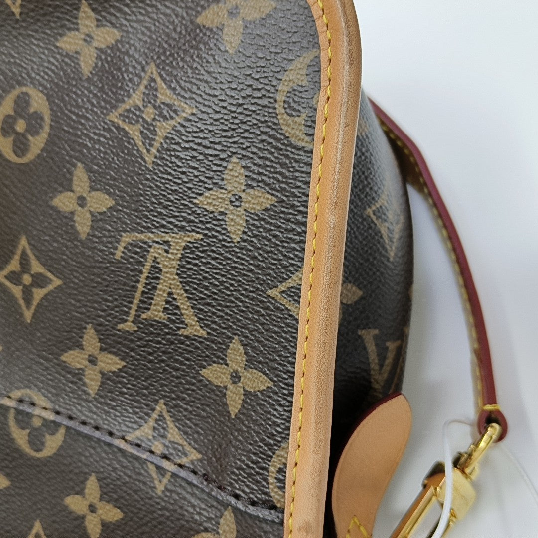 DIANE Monogram Coated Canvas Brown