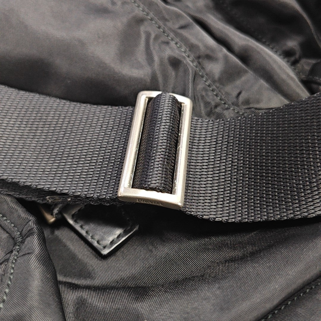 Nylon Shoulder Bag Black