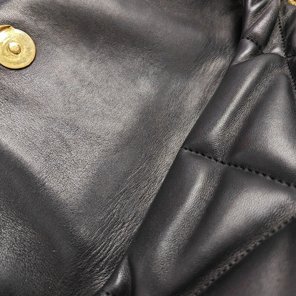 PUFFER Small Quilted Lambskin Black