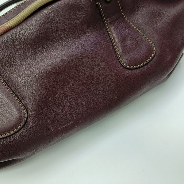 Calfskin Top Handle Bag Red