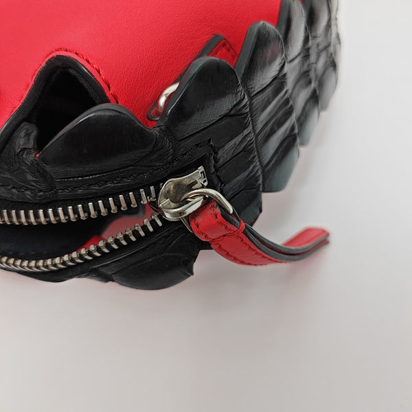 Calfskin Shoulder Bag Red