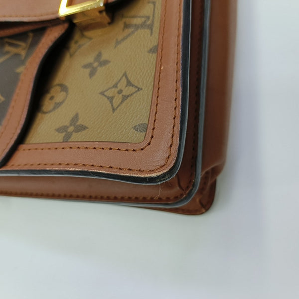 DAUPHINE MM Monogram Coated Canvas Brown