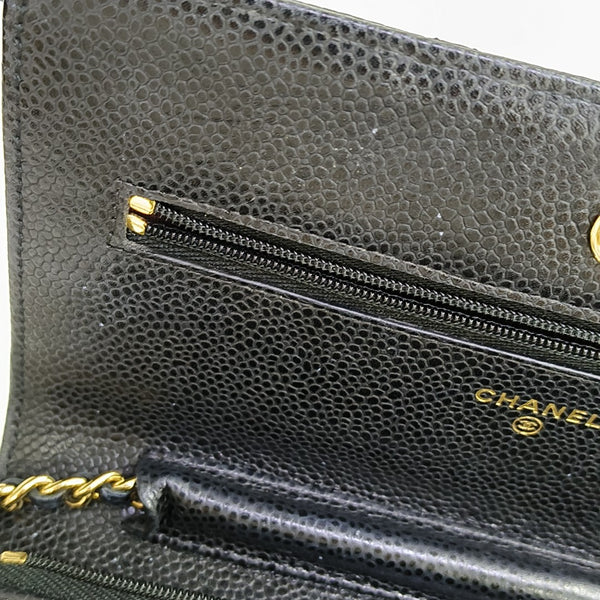 WOC Quilted Grained Calfskin Black