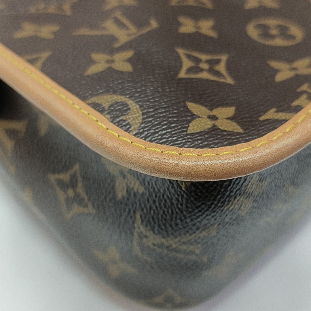 DIANE Monogram Coated Canvas Brown
