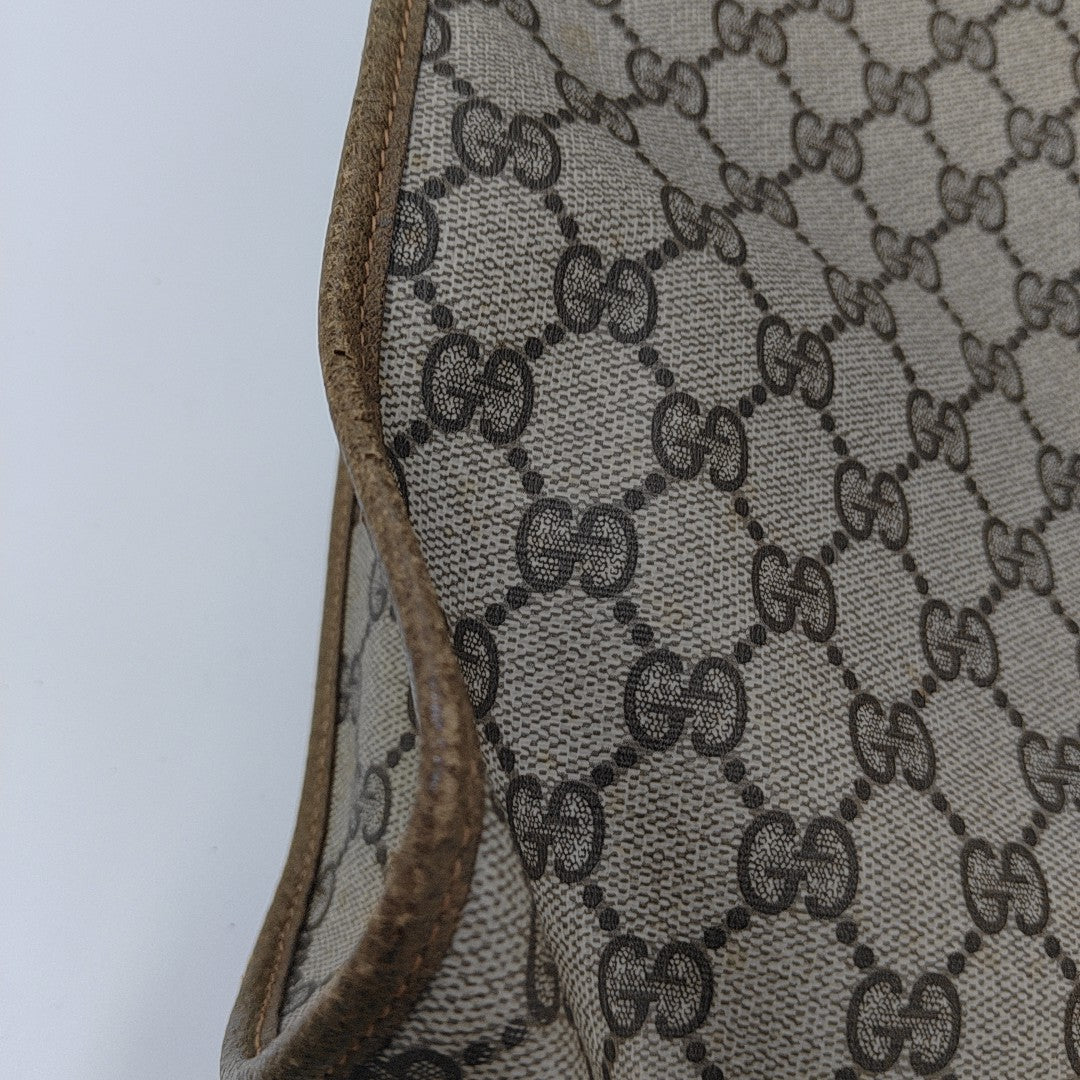 Monogram Coated Canvas Tote Bag Beige