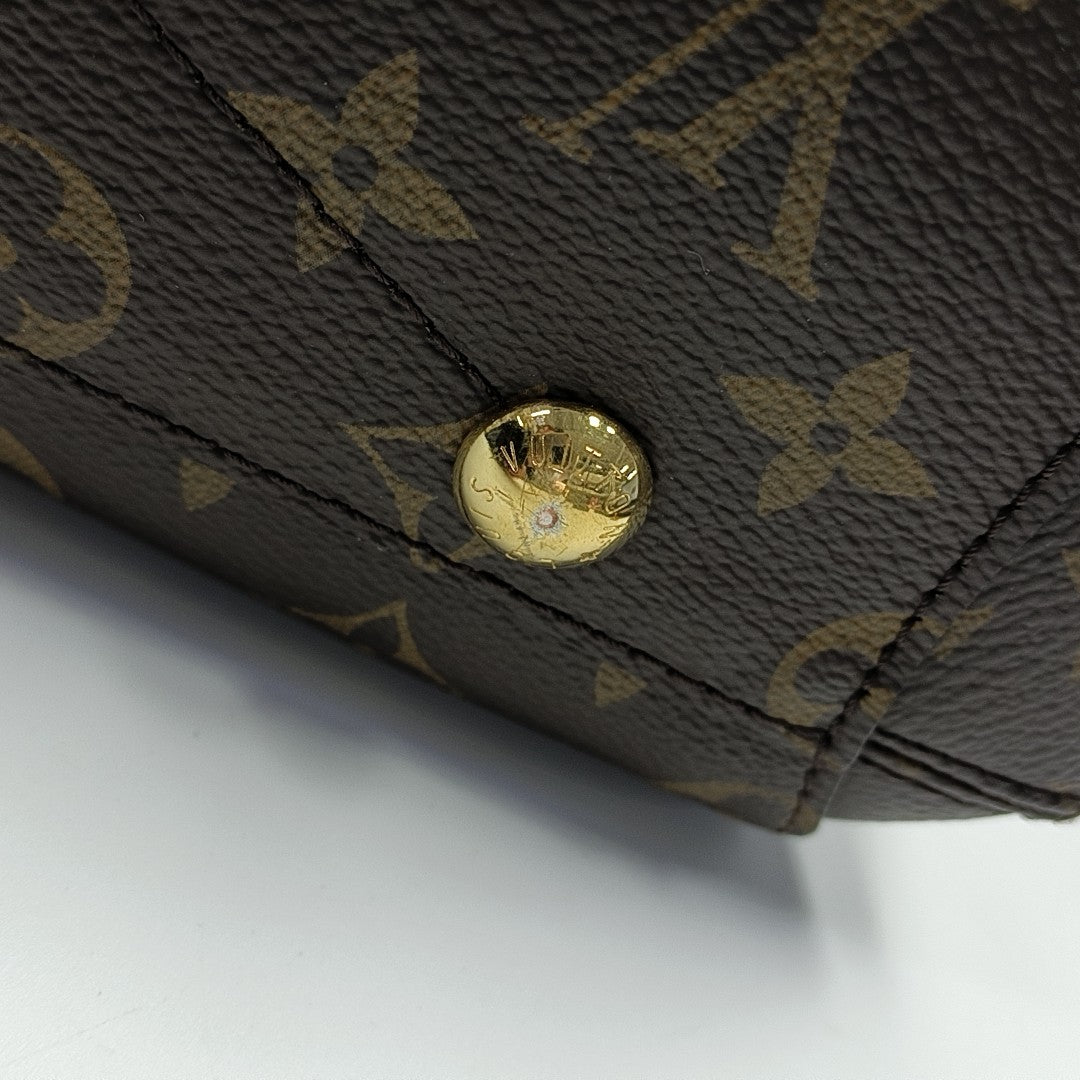 MONTAIGNE BB Monogram Coated Canvas Brown
