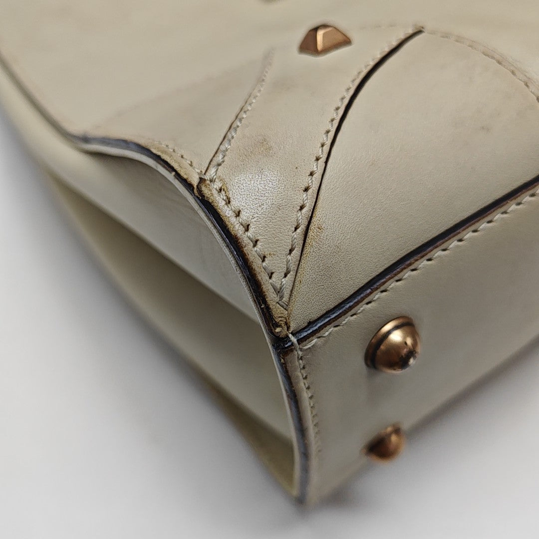 Monogram Calfskin Tote Bag Beige