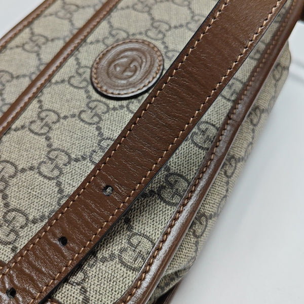 GG Supreme Mini Monogram Coated Canvas Beige