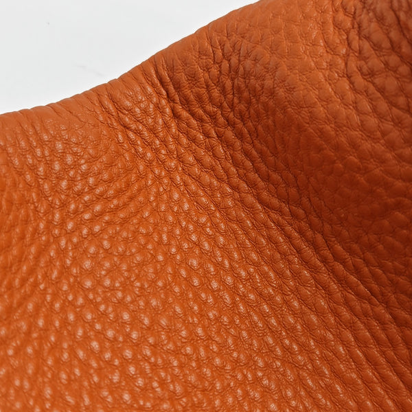Calfskin Top Handle Bag Orange