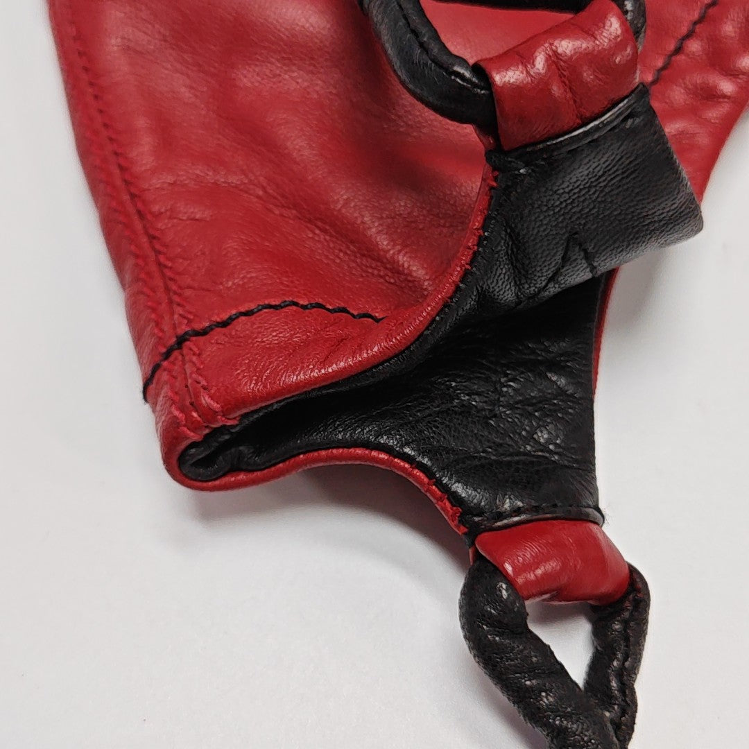 Lambskin Top Handle Bag Red