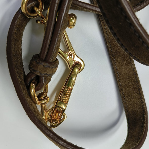 Suede Shoulder Bag Brown