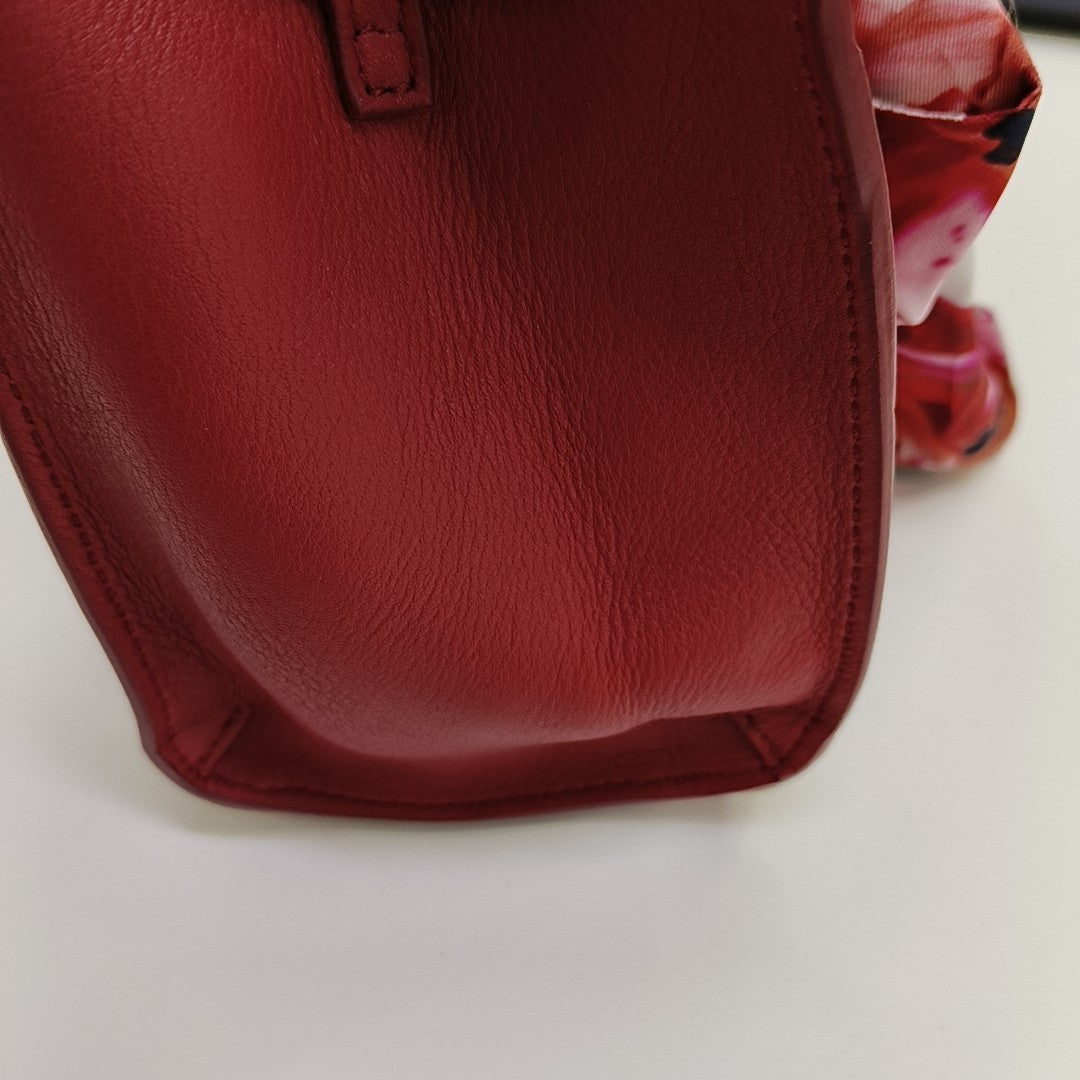 Calfskin Tote Bag Red