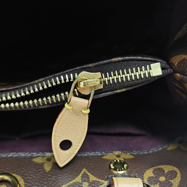 MONTAIGNE Monogram Coated Canvas Brown