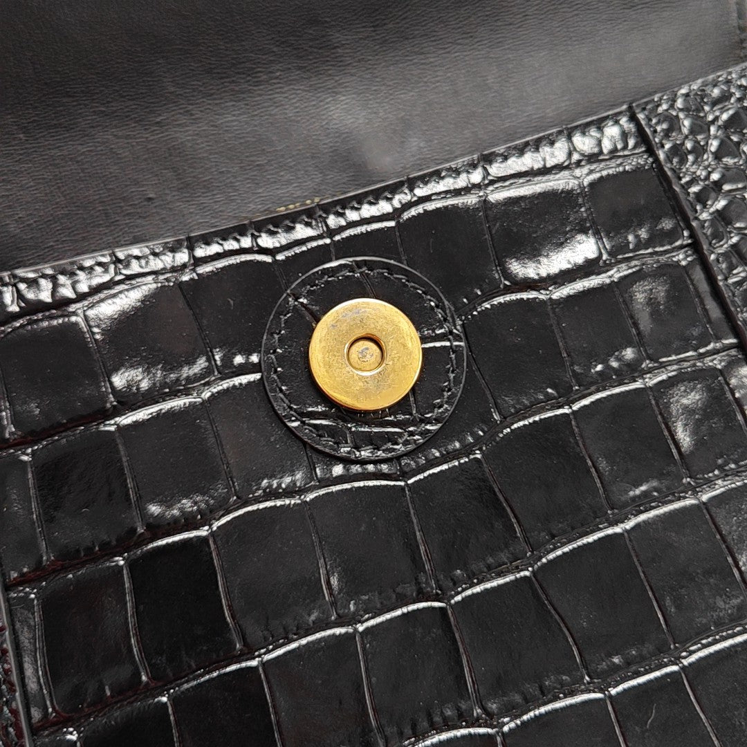 Downtown Super Mini Calfskin Black