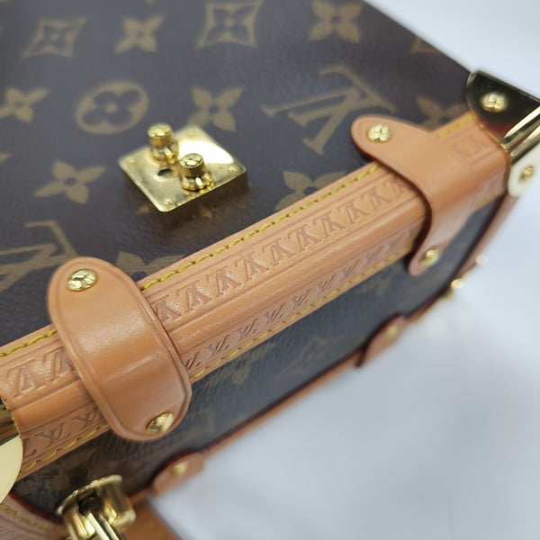 SIDE TRUNK MM Monogram Coated Canvas Brown