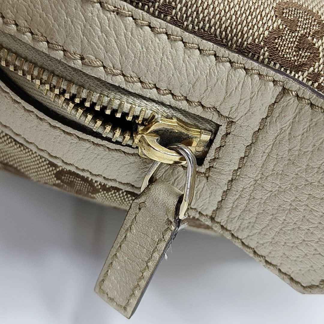 Monogram Canvas Top Handle Bag Brown