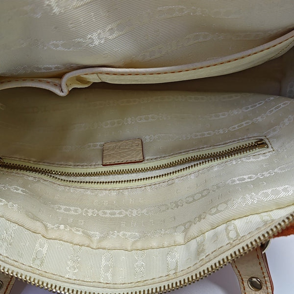 Canvas Top Handle Bag Orange