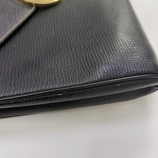 Calfskin Shoulder Bag Black