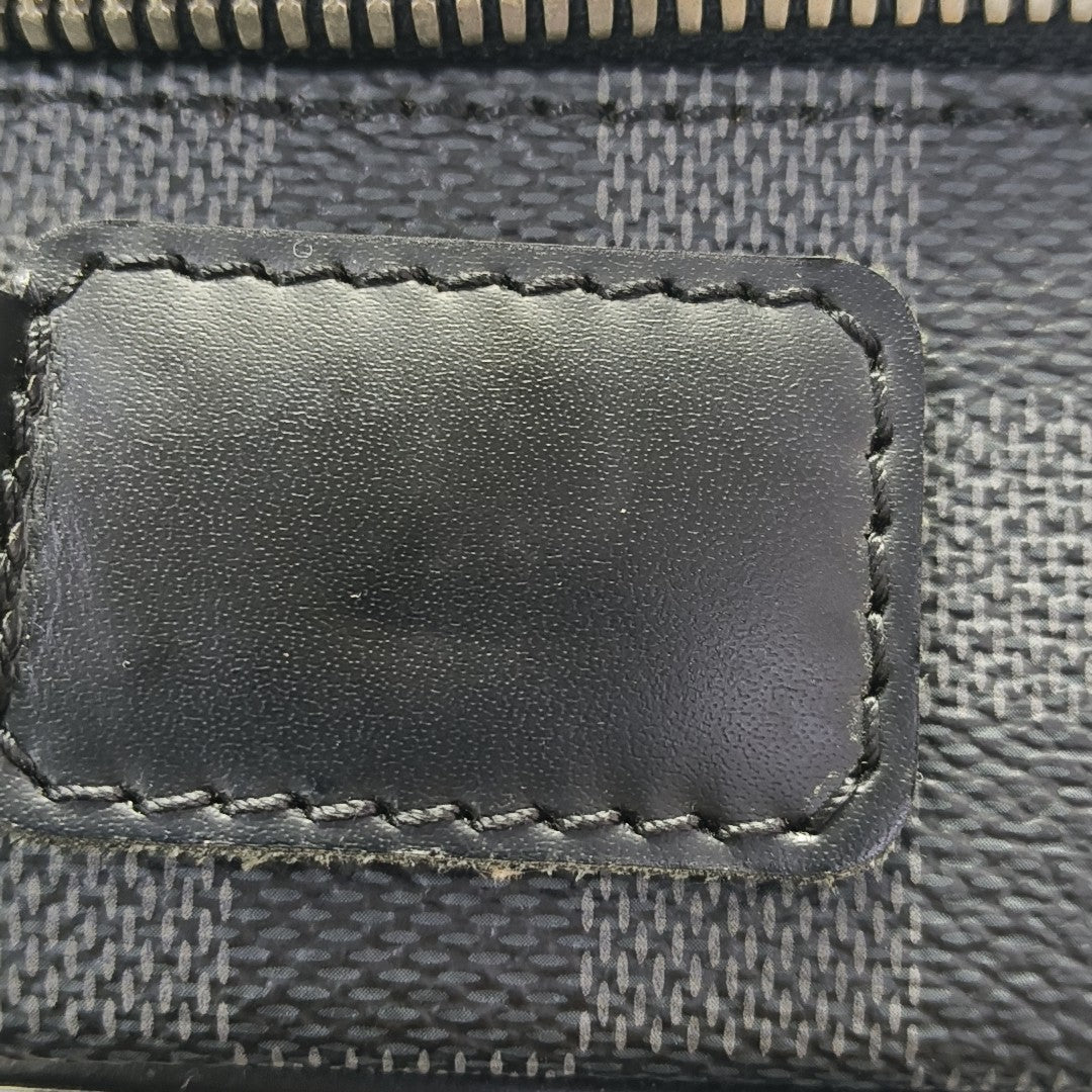 STEEVE Damier Graphite Coated Canvas Gray