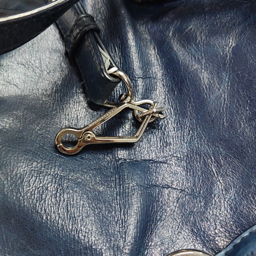Bow Calfskin Blue