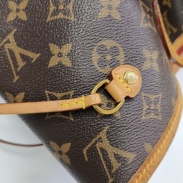NEVERFULL MM Monogram Coated Canvas Brown