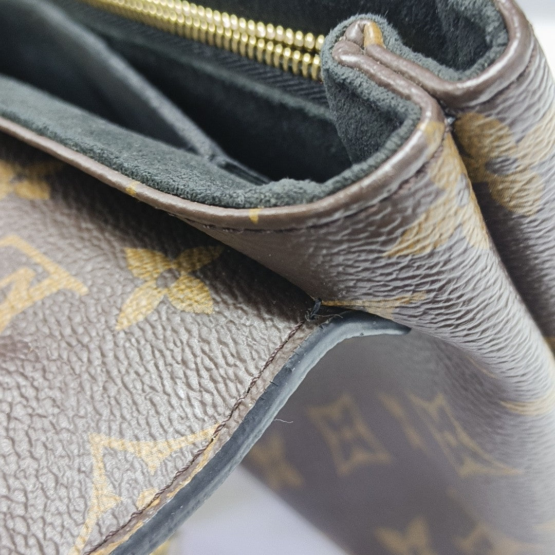 SAINT PLACIDE Monogram Coated Canvas Black