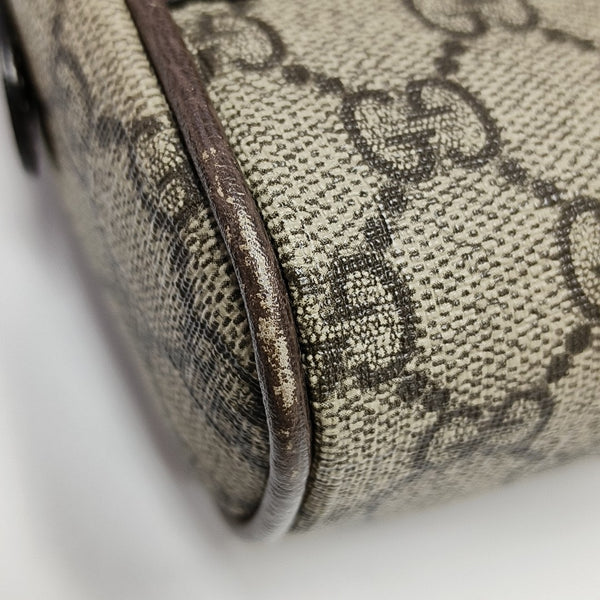 Ophidia Small Monogram Coated Canvas Beige