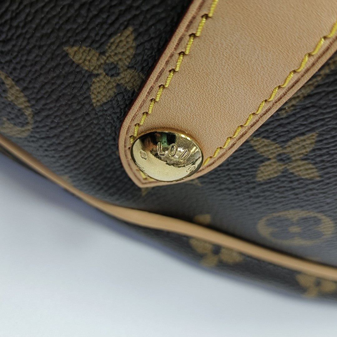 GALLIERA Monogram Coated Canvas Brown