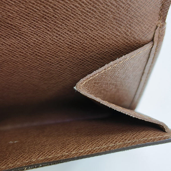 ELISE Monogram Coated Canvas Brown Wallet
